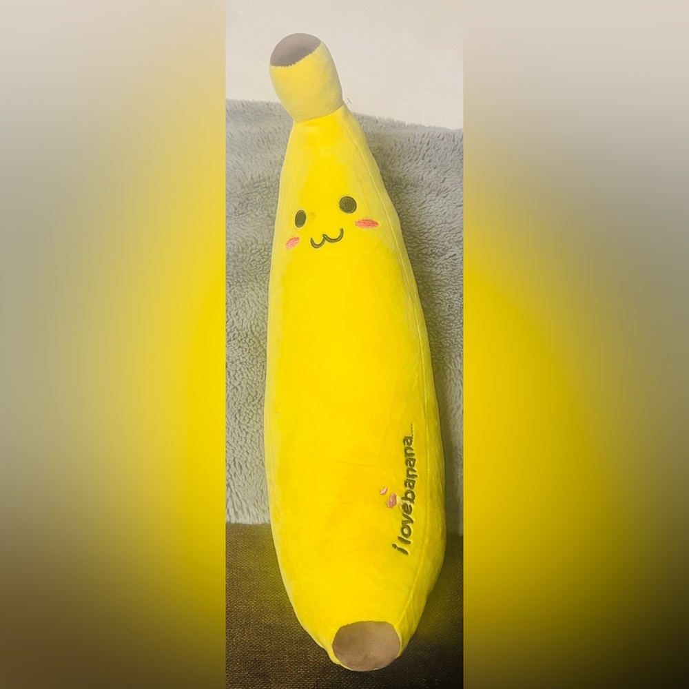 Yellow Banana Accent Pillow